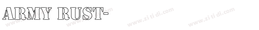 ARMY RUST字体转换